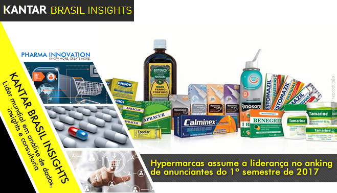 Hypermarcas assume a liderança no ranking de anunciantes do 1º semestre de 2017
