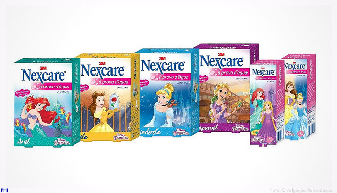 Nexcare lança linhas de curativos das Princesas Disney e Carros 3