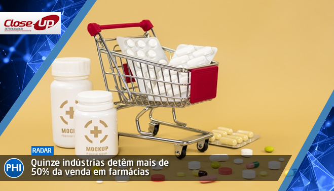 Quinze indústrias detêm mais de 50% da venda em farmácias