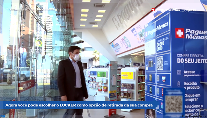 Pague Menos adota rede de lockers da Clique Retire