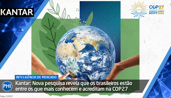 Kantar: Nova pesquisa revela que os brasileiros estão entre os que mais conhecem e acreditam na COP27