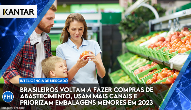 Brasileiros voltam a fazer compras de abastecimento e priorizam embalagens menores em 2023