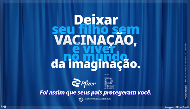 Pfizer cria campanha com a Warner Bros para conscientização da vacinação infantil