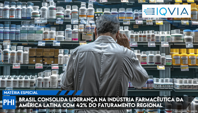 Brasil consolida liderança na indústria farmacêutica da América Latina com 42% do faturamento regional